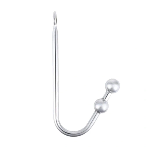 Two 4417 Steel Balls Hook Anal Stainless Pleasurable 0302
